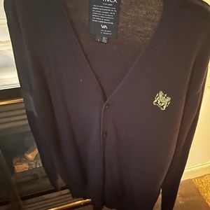 RVCA Cárdigan sweater.    Classy fit.   Mens.  Size Large.